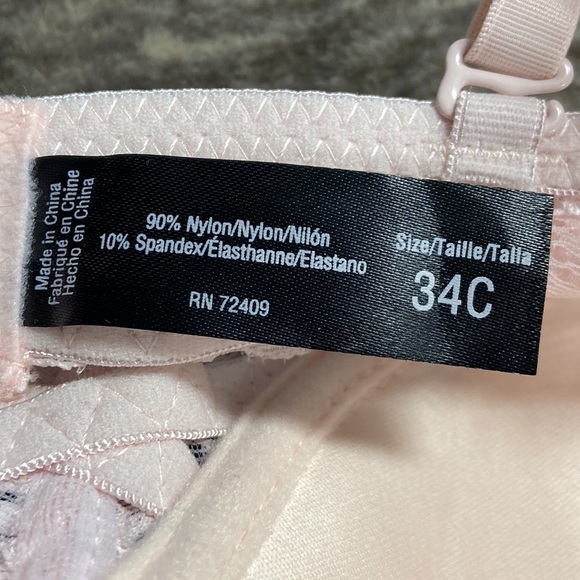 💚2 for $25 NWOT Rene Rofe bra. Light pink. Smoothing & lightly padded w/ lace - Picture 5 of 7